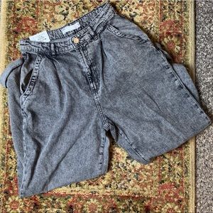 Garage denim high waisted mom jeans distressed